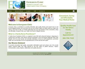 Evergreen Clinic Website